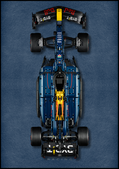 Fali kijelző a LEGO® Technic Oracle Red Bull Racing RB20 F1 számára "Classic Leather Series"