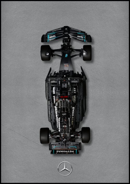 Fali kijelző a LEGO® Technic Mercedes-AMG F1 W14 E Performance számára "Classic Leather Edition"