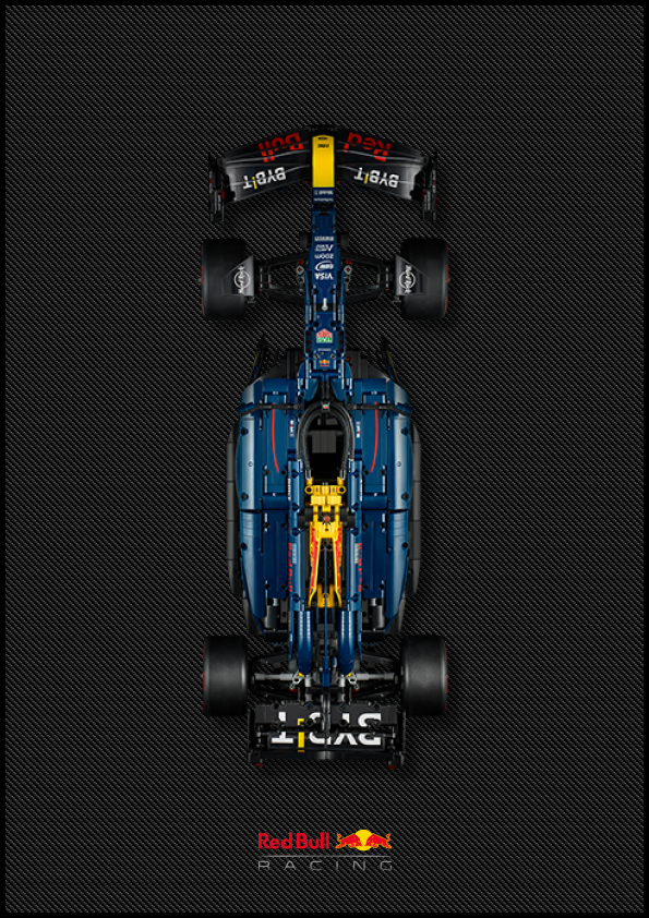 Fali kijelző a LEGO® Technic Oracle Red Bull Racing RB20 F1 számára "Top Speed Edition"