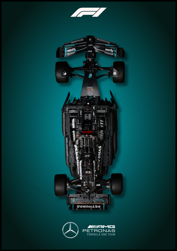 Fali kijelző a LEGO® Technic Mercedes-AMG F1 W14 E Performance számára "F1 Standard Edition"