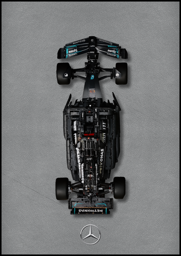 Fali kijelző a LEGO® Technic Mercedes-AMG F1 W14 E Performance számára "Classic Leather Edition"