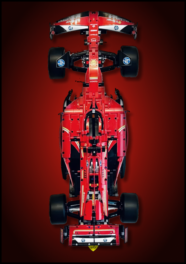 Fali kijelző a LEGO® Technic Ferrari SF-24 F1 autó számára "Standard Edition"