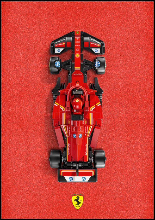 Speed Chamipion Ferrari SF-24 F1 Classic Leather Edition fali képkeret