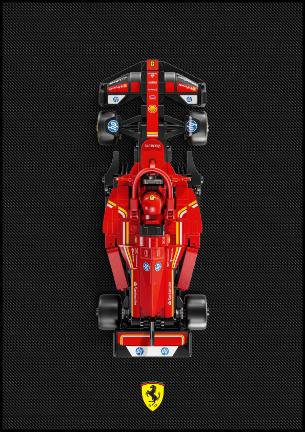 Speed Chamipion Ferrari SF-24 F1 Carbon Fiber Edition fali képkeret