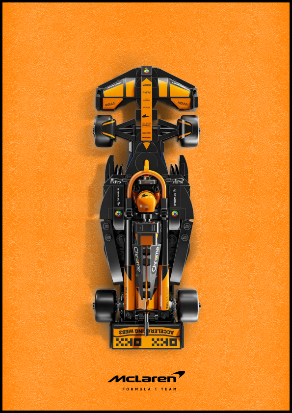 Speed Chamipion McLaren F1 Team MCL38 Classic Leather Edition fali képkeret