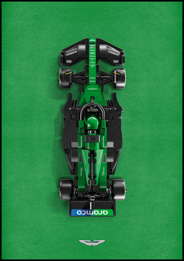 Speed Chamipion Aston Martin Aramco F1 AMR24 Classic Leather Edition fali képkeret