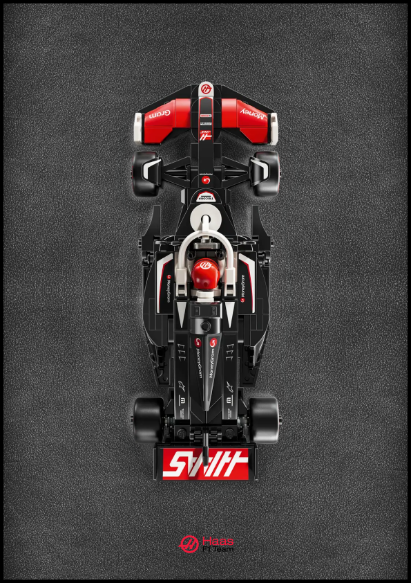 Speed Chamipion MoneyGram Haas F1 Team VF-24 Classic Leather Edition fali képkeret