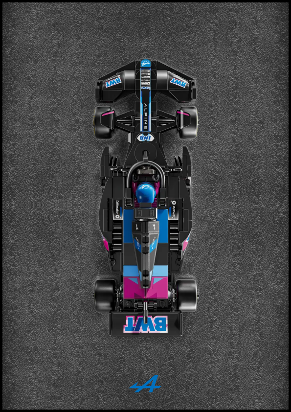 Speed Chamipion BWT Alpine F1 Team A524 Classic Leather Edition fali képkeret