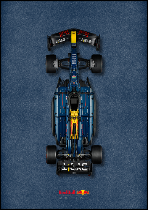 Fali kijelző a LEGO® Technic Oracle Red Bull Racing RB20 F1 számára "Classic Leather Series"