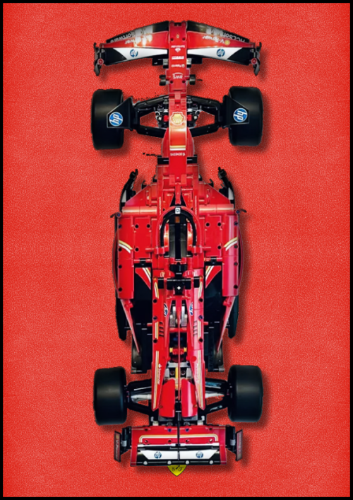 Fali kijelző a LEGO® Technic Ferrari SF-24 F1 autó számára "Classic Leather Series"